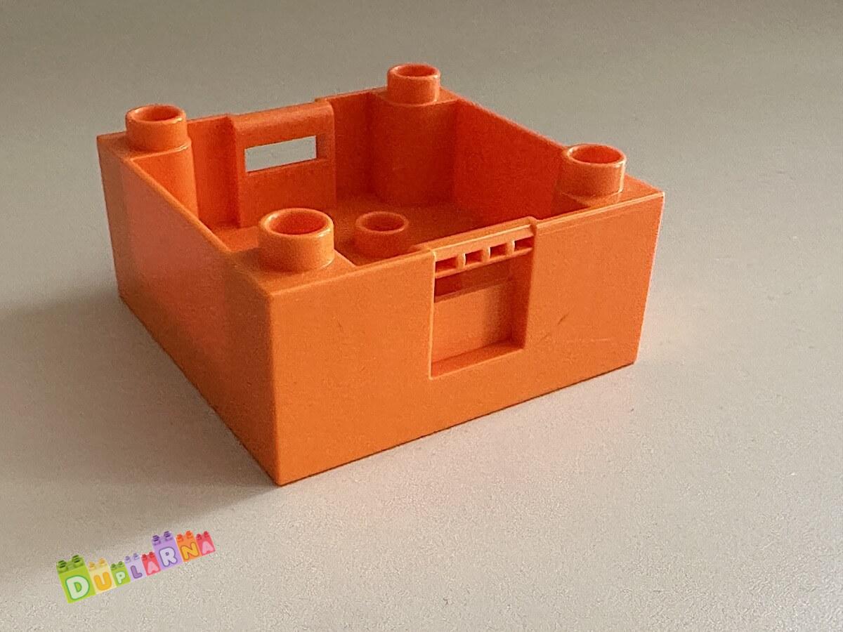 Lego Duplo Kabina oranžová nákladní, korba k vagonu