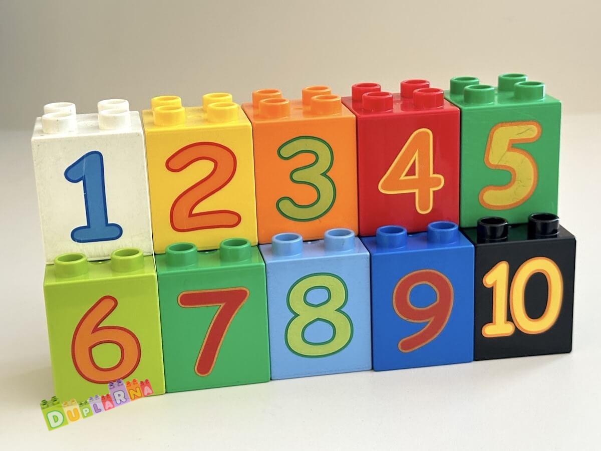 Lego Duplo Kostky s čísly, čísla 1-10