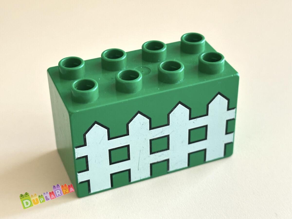 Lego Duplo - Kostka 2x4x2 s potiskem - plot