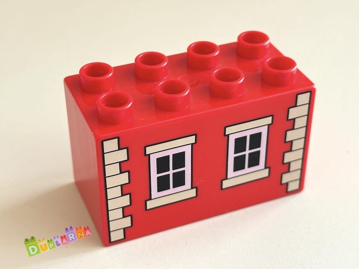 Lego Duplo - Kostka 2x4x2 s potiskem - okna