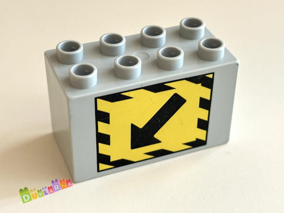 Lego Duplo - Kostka 2x4x2 s potiskem - šipka