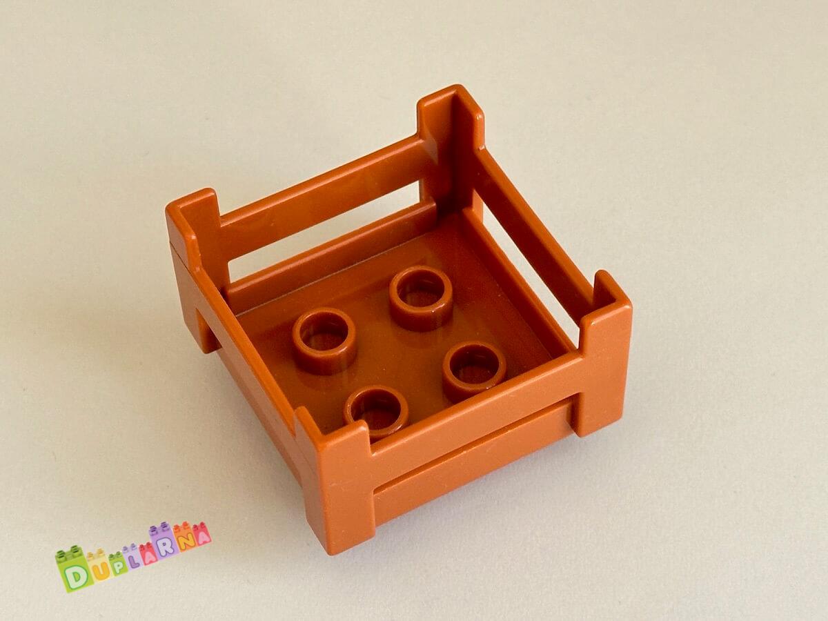 Lego Duplo Přepravka / Bedna / bedýnka hnědá