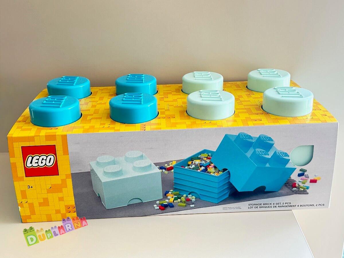 Lego BOX tyrkysový 2ks