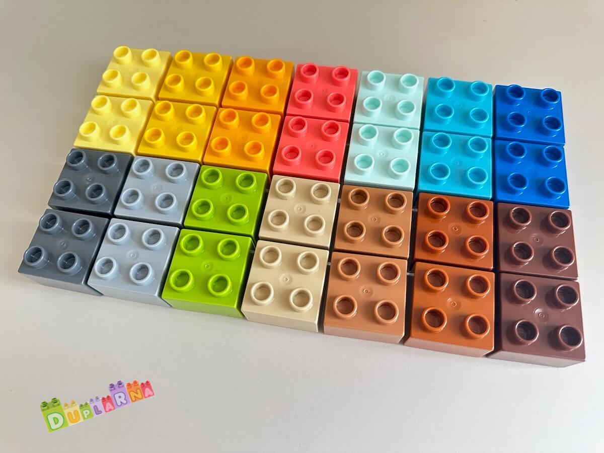 Lego Duplo kostky barevné - nové
