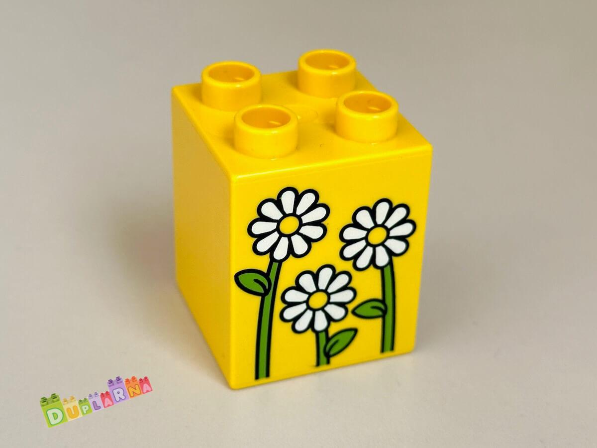 Lego Duplo - Kostka s potiskem - květiny