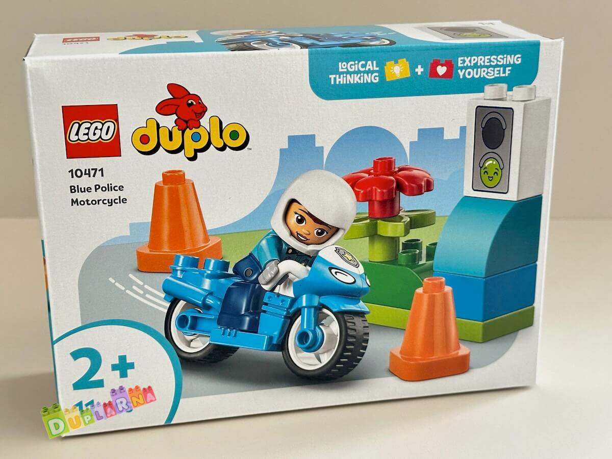 Lego Duplo 10471 - Modrá policejní motorka