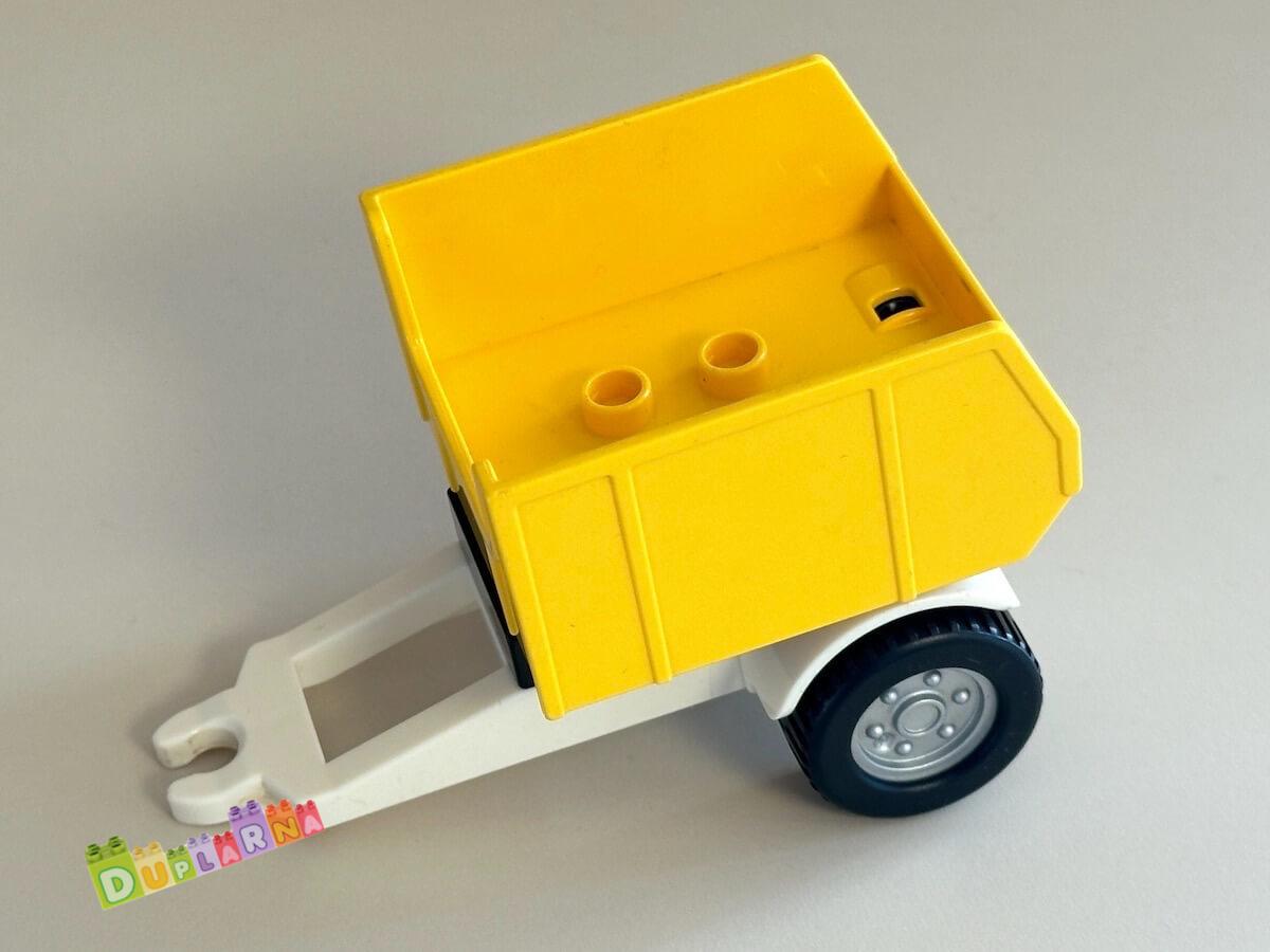 Lego Duplo bílá vlečka za traktor - valník