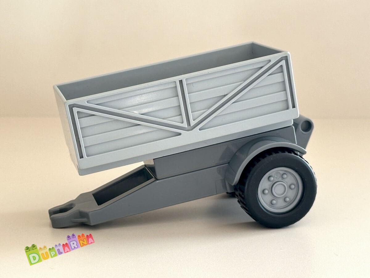Lego Duplo šedá vlečka za traktor - valník