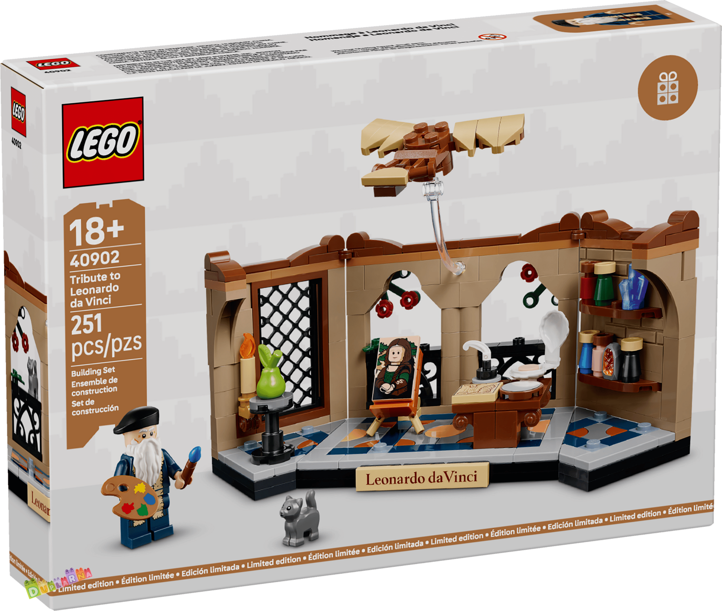 Lego GWP 40902 - Pocta Leonardu da Vincimu