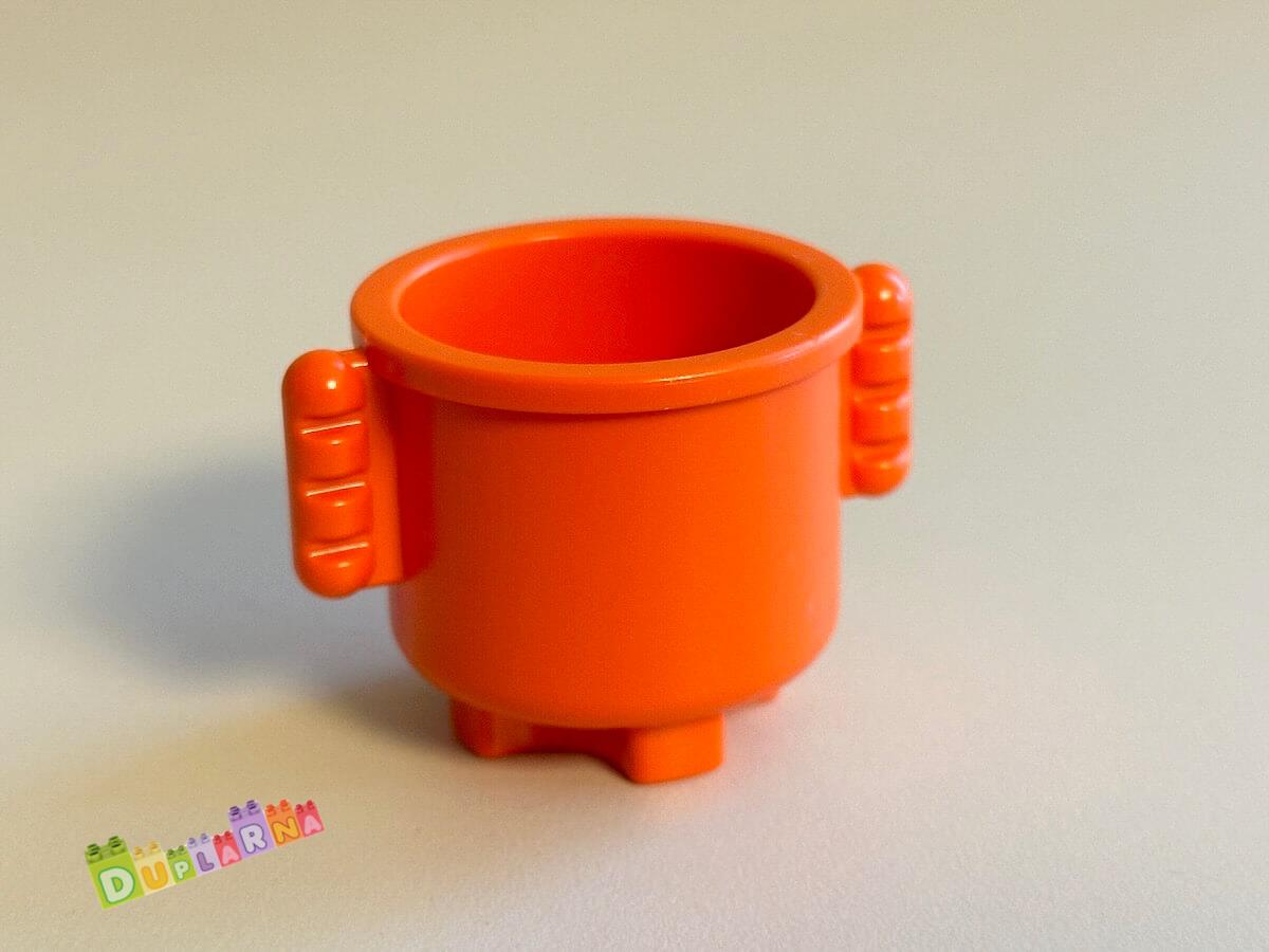 Lego Duplo hrnec / kyblík oranžový