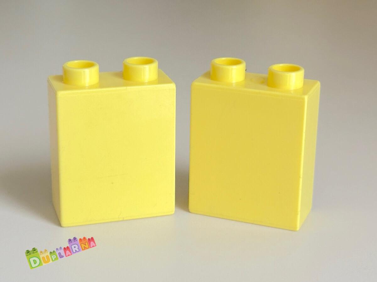 Lego Duplo - Kostka vysoká světle žlutá