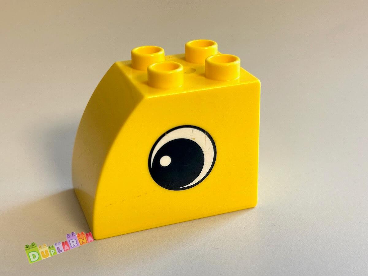 Lego Duplo - Kostka žlutá s potiskem - oko