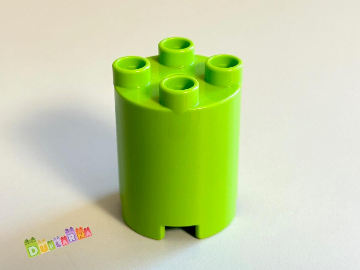 Lego Duplo - Kostka / kostky 2x2x2 kulatá limetková