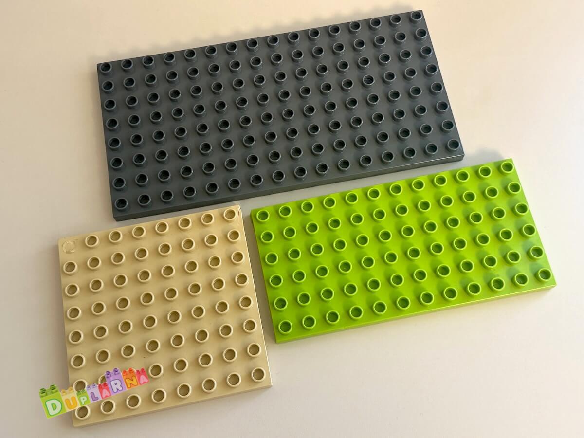 Lego Duplo Deska / podložka - 3 ks poškozené