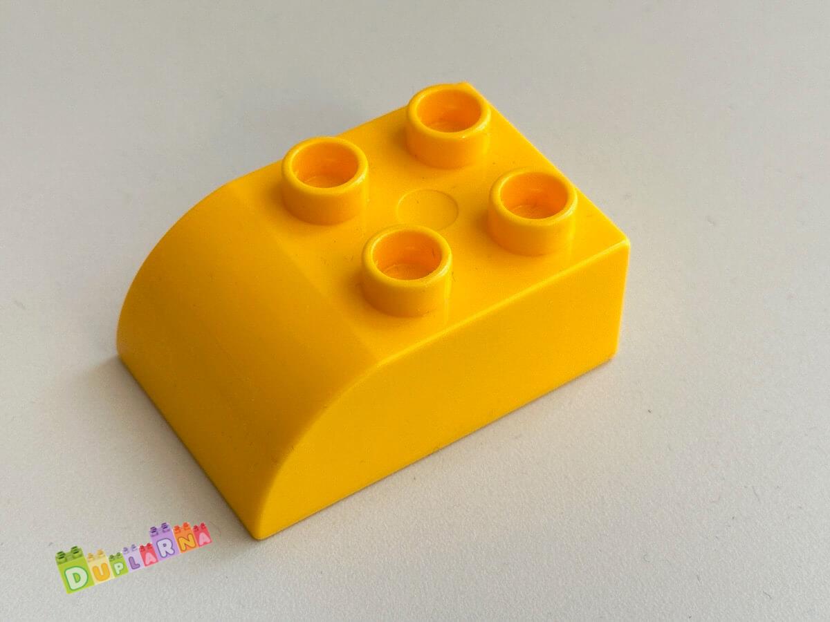Lego Duplo Kostka 2x3 zaoblená světle oranžová