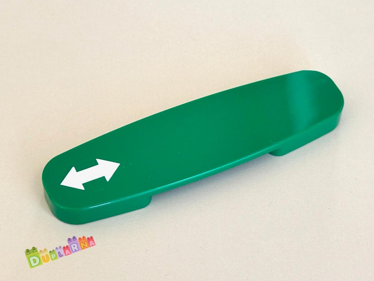 Lego Duplo kameny - interaktivní kameny na koleje zelená