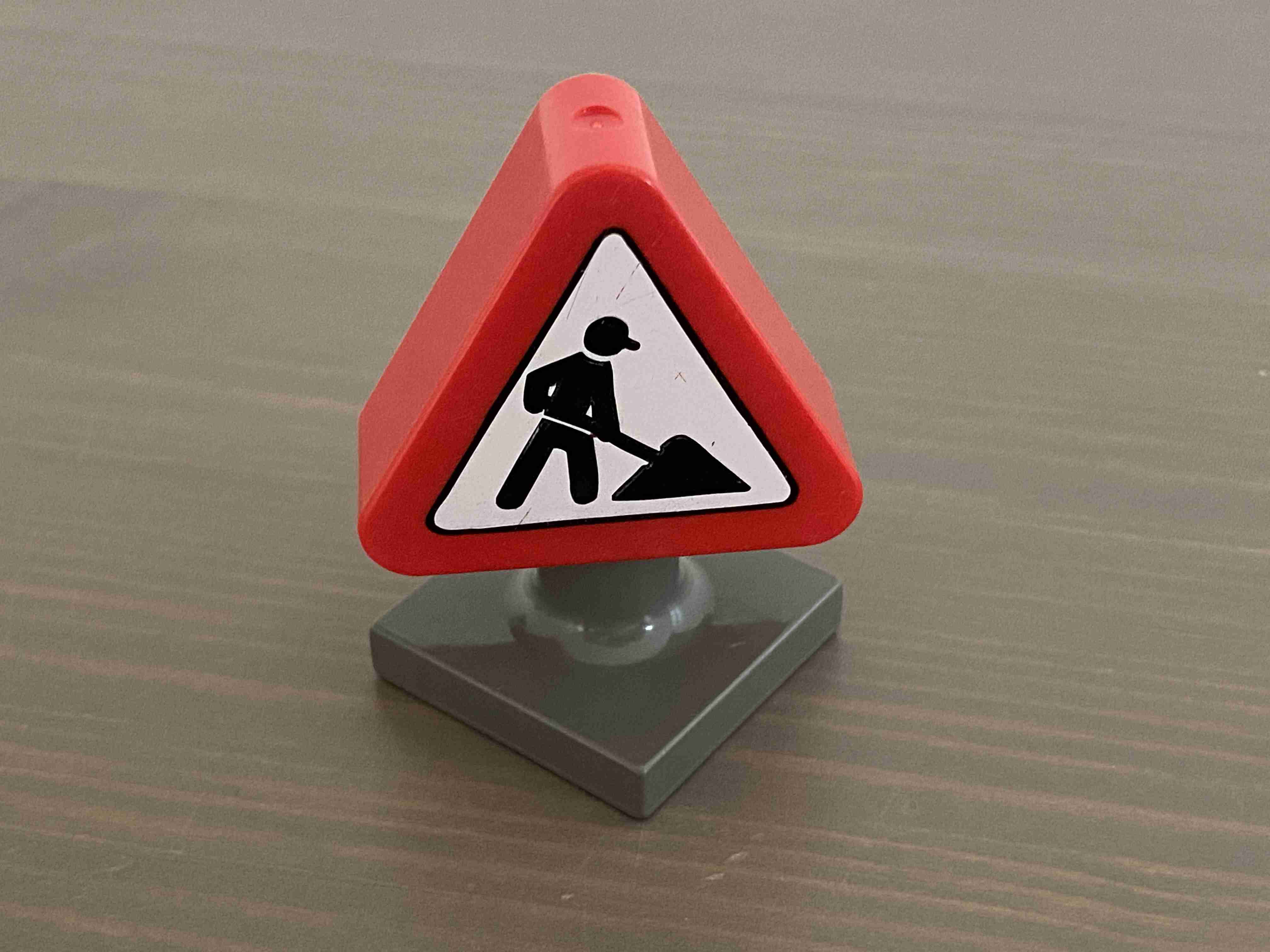 Lego Duplo Dopravní značka - práce na silnici