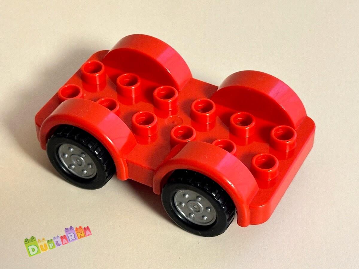Lego Duplo auto - podvozek červený