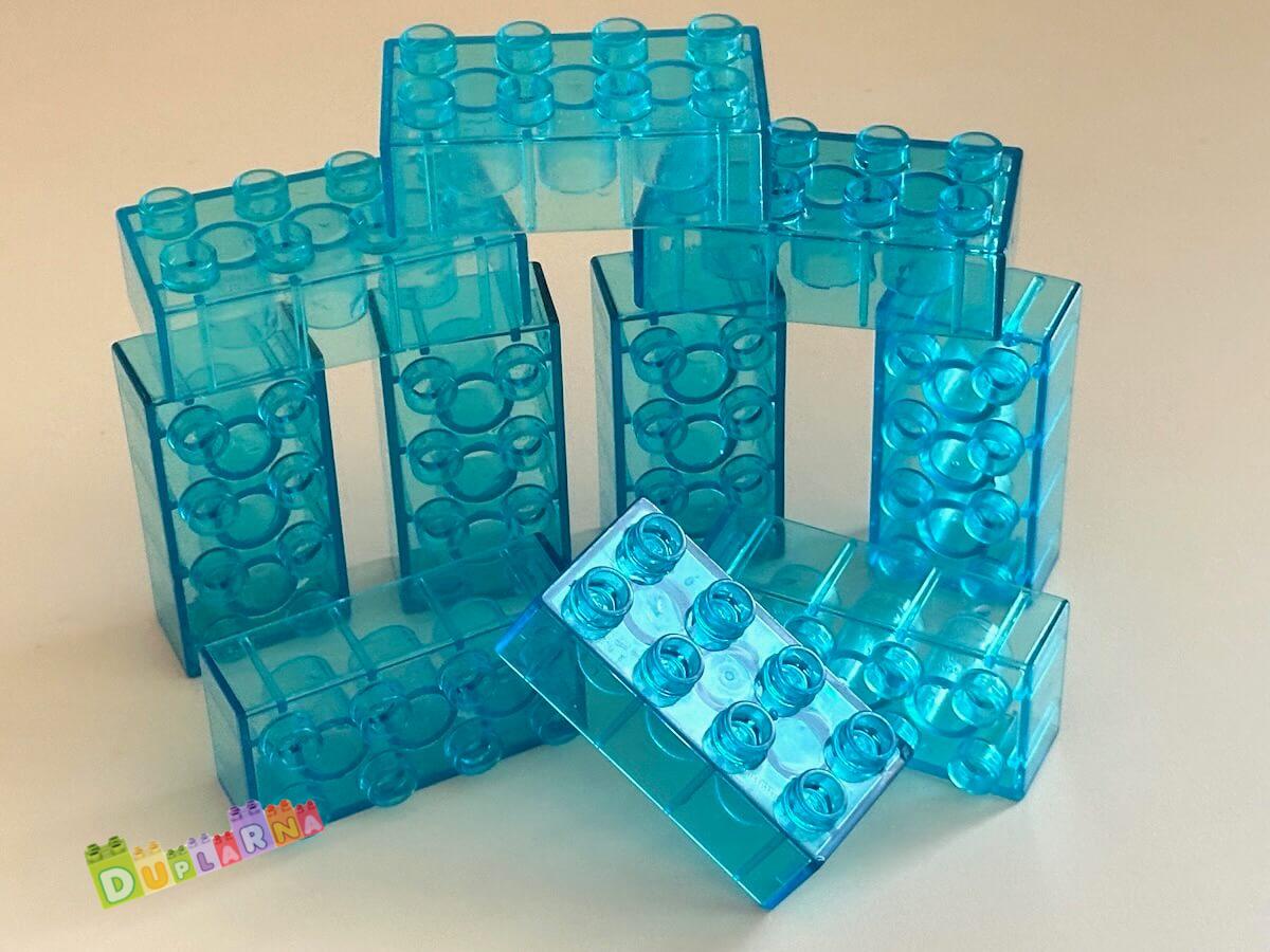 Lego Duplo - Kostka průhledná 2x4