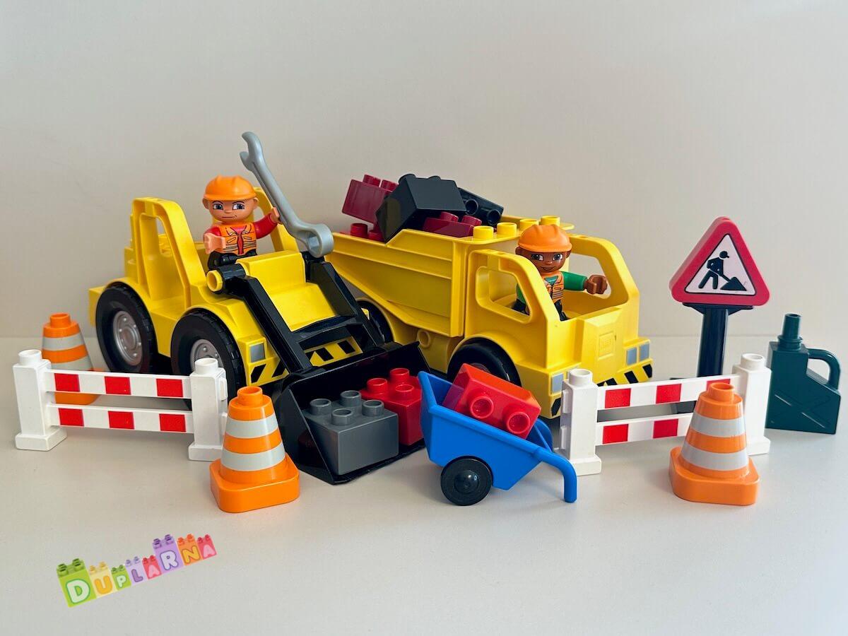 Lego Duplo 4688 - Stavba - Tým stavbařů - Bagr a tatra