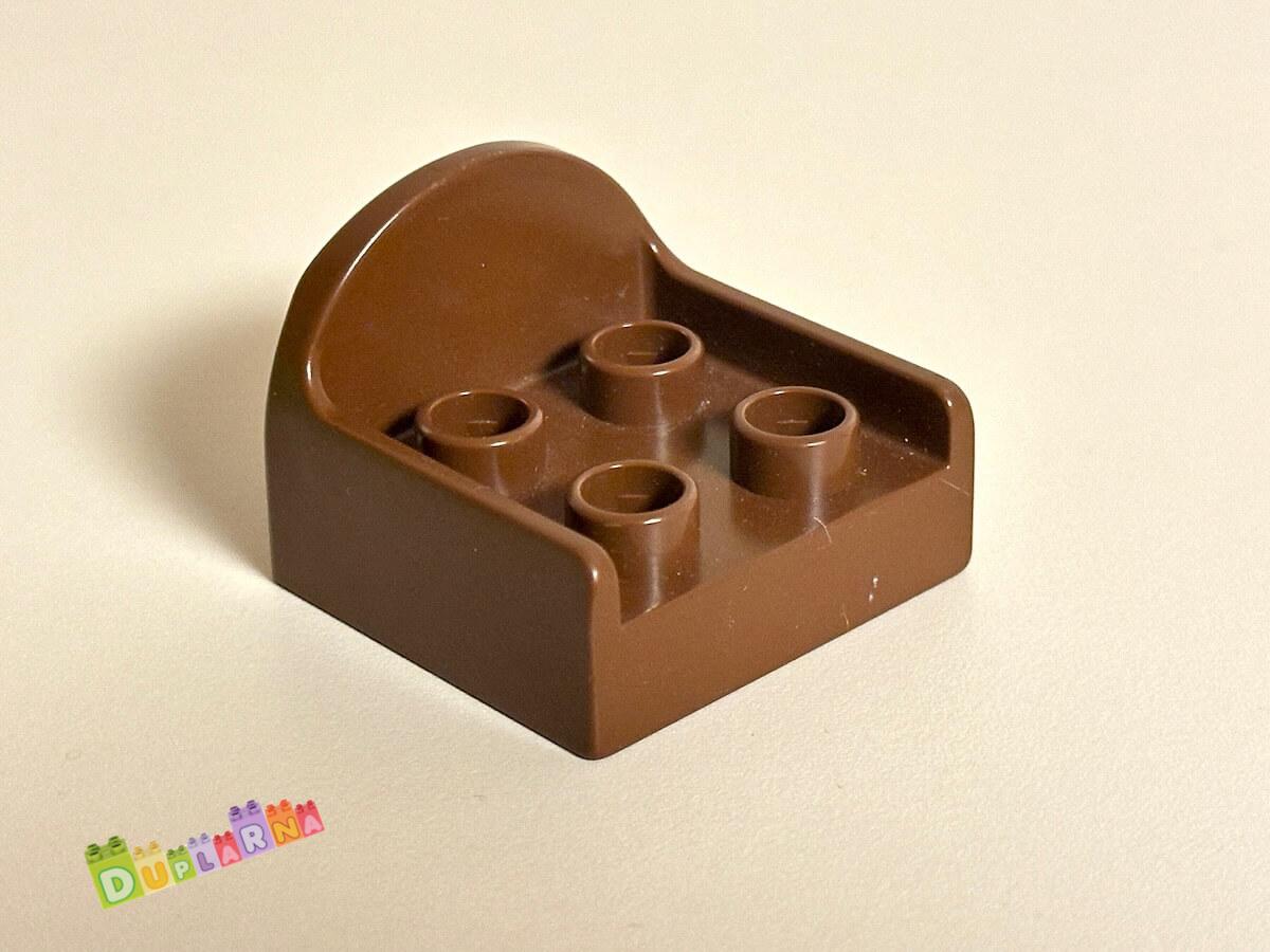 Lego Duplo křeslo hnědé