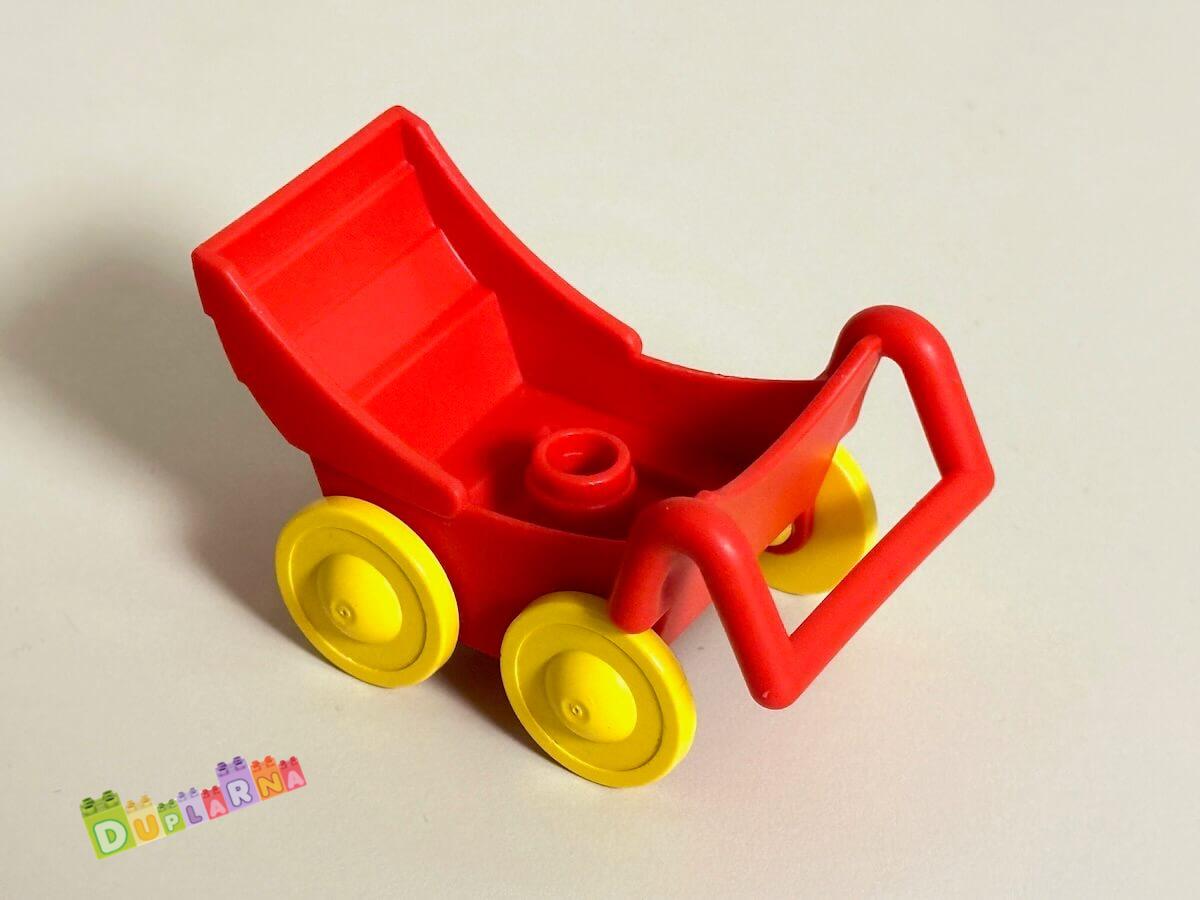 Lego Duplo kočárek červený