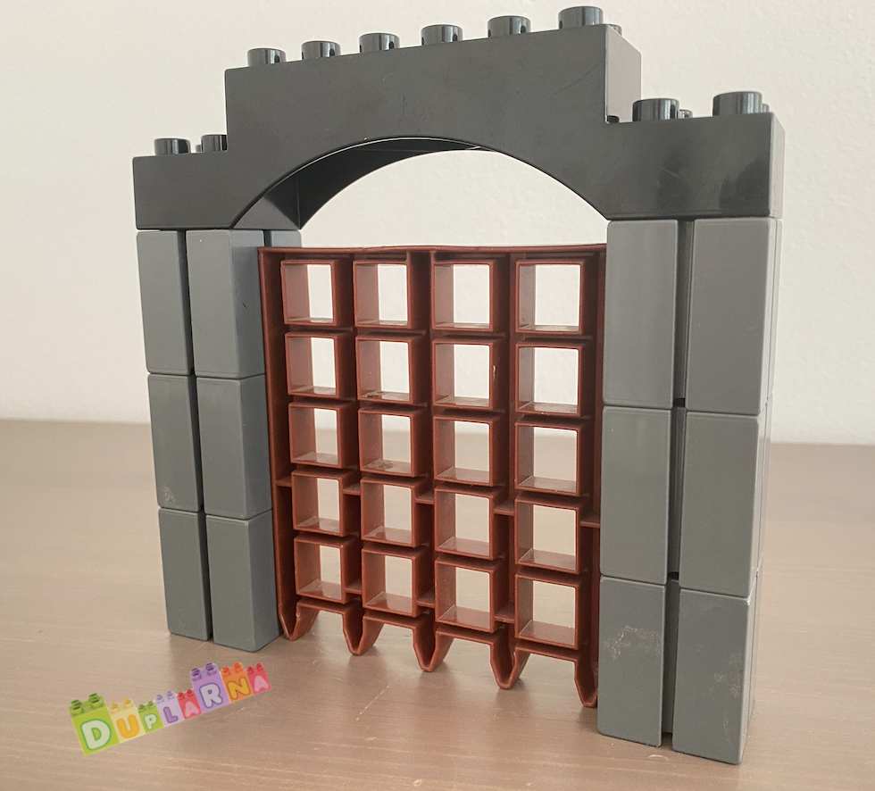 Lego Duplo Brána hnědá pohyblivá / padací na hrad
