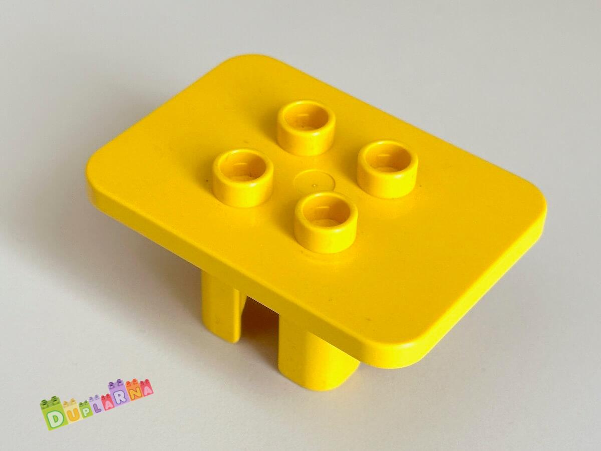 Lego Duplo stolek / stůl hranatý žlutý