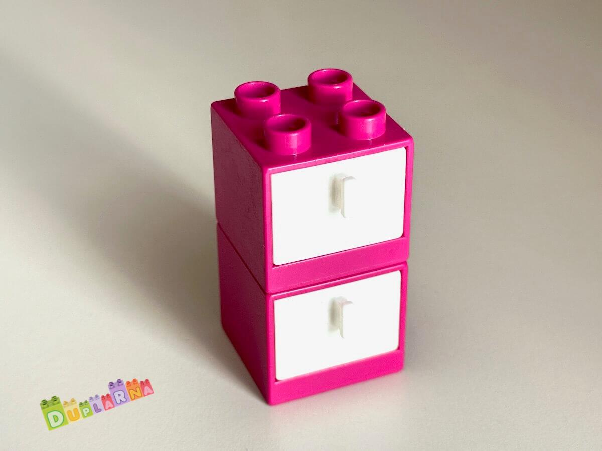 Lego Duplo šuplík / skříňka růžová