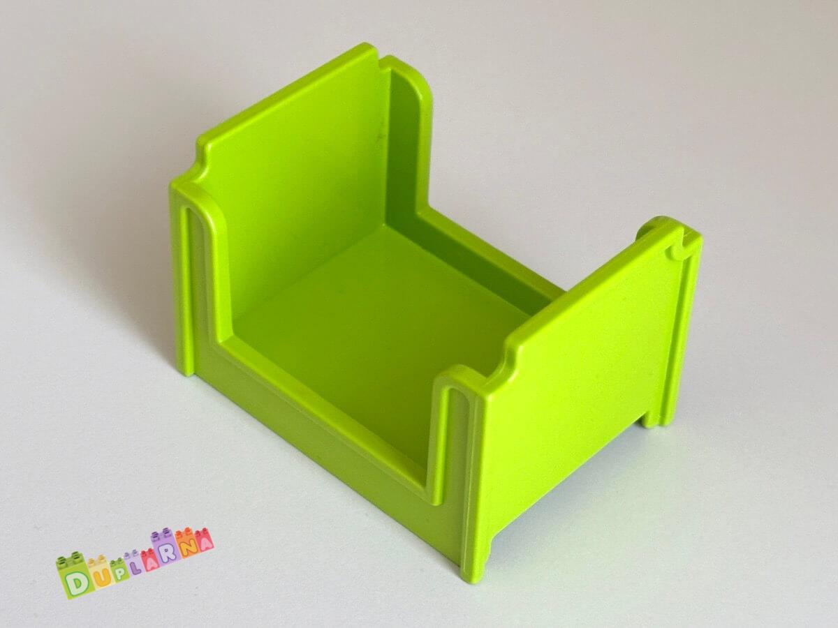 Lego Duplo Postel / postýlka zelená (limetková)