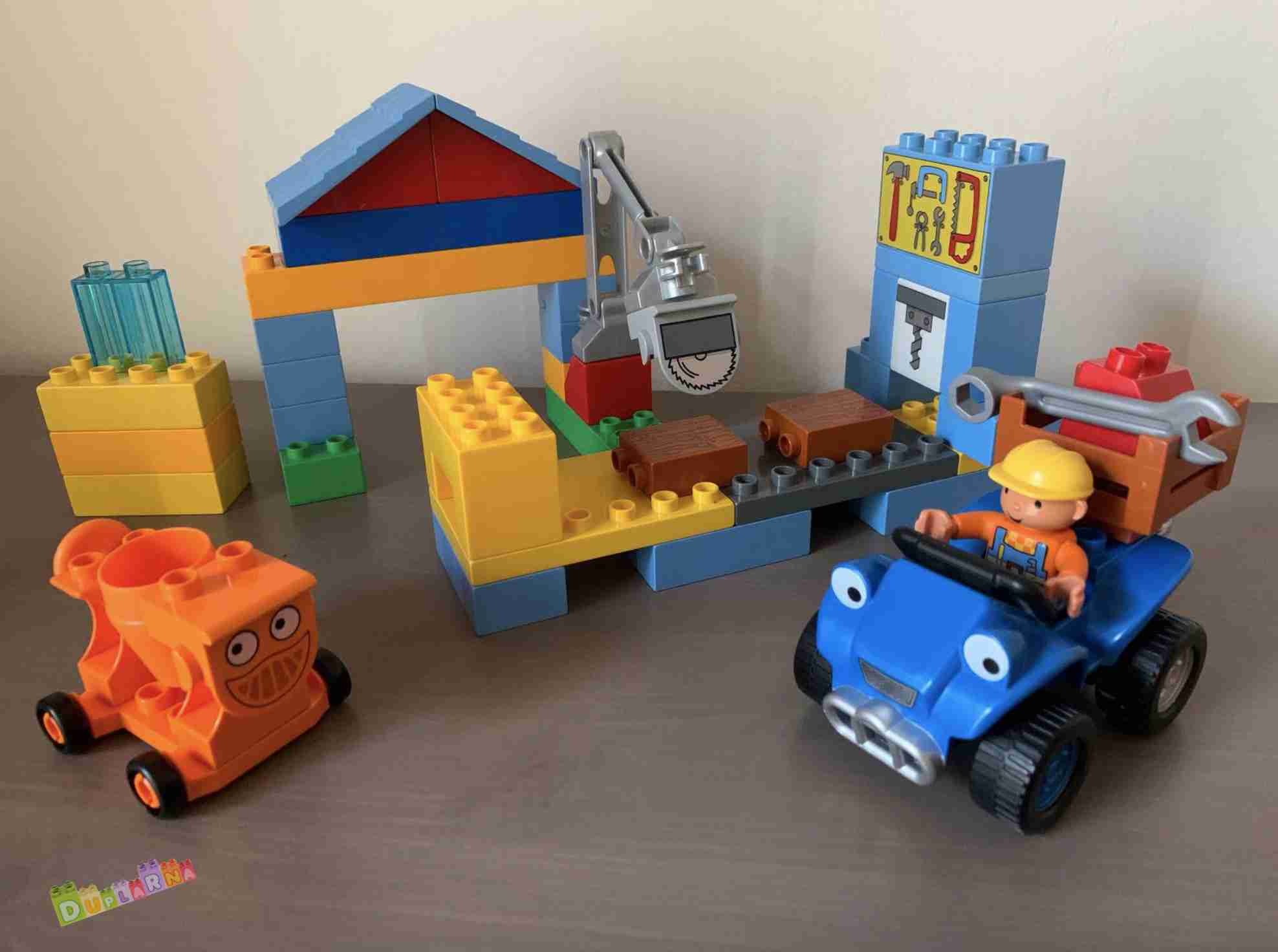 Lego duplo 3299 - Bořek stavitel Julča a Scrambler v dílně
