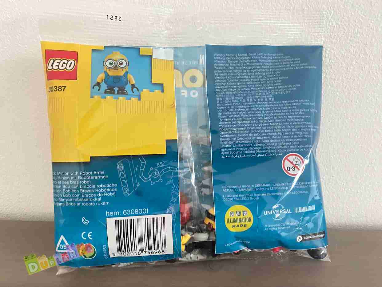 Lego Minions 30387 - Mimoň Bob s robotickými pažemi