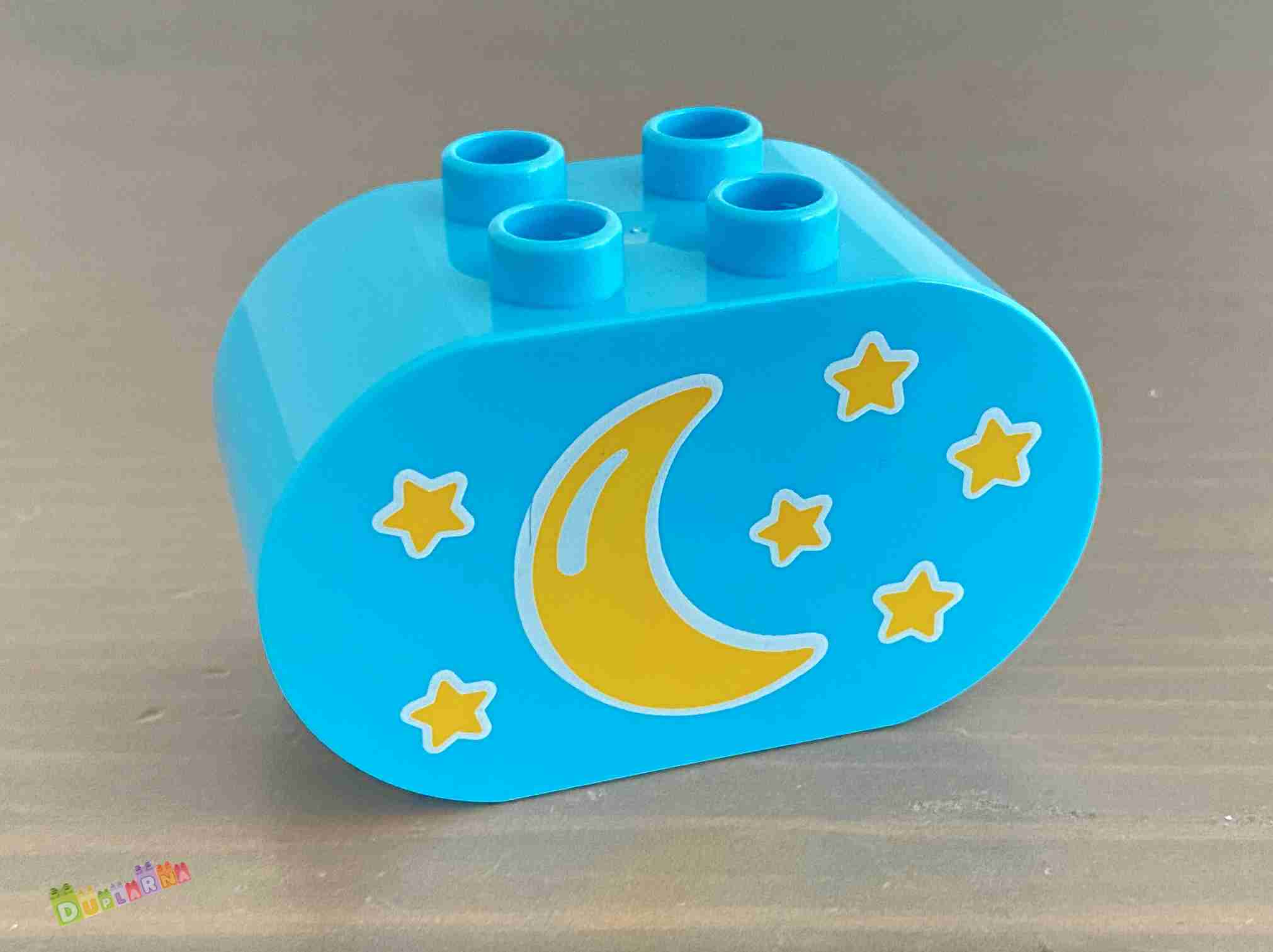 Lego Duplo - Kostka s potiskem - slunce / měsíc