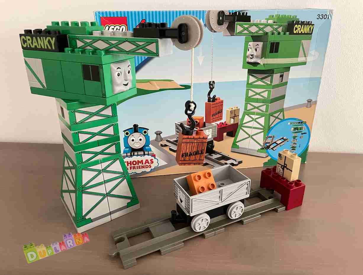 Lego Duplo 3301 - Mašinka Tomáš - Jeřáb CRANKY