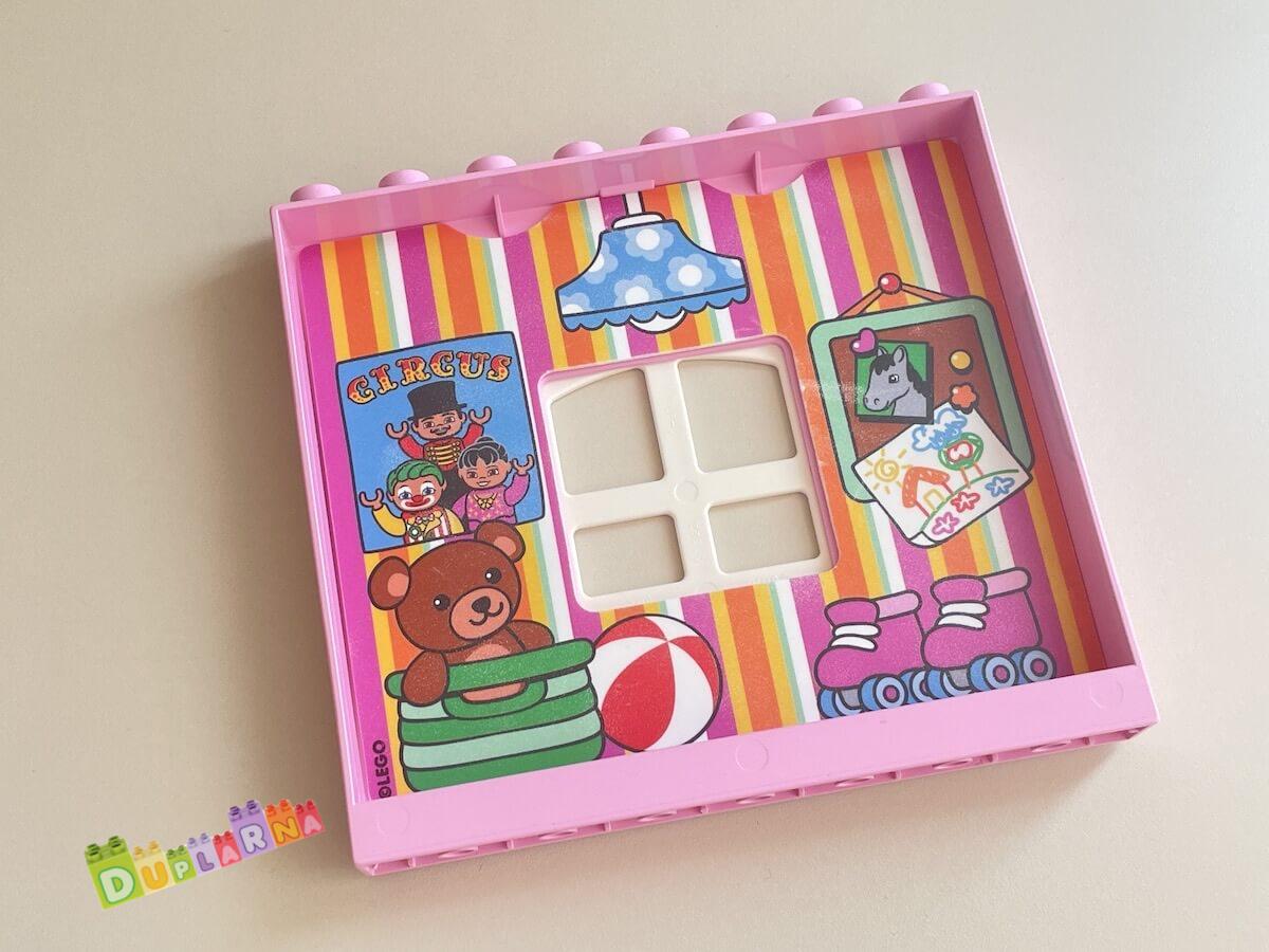 Lego Duplo - Stěna domu růžová s tapetou