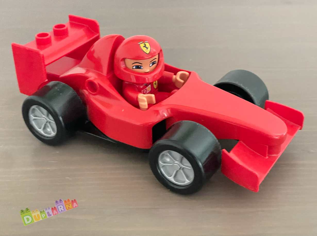 Lego Duplo - Auto - Formule Ferrari s pilotem