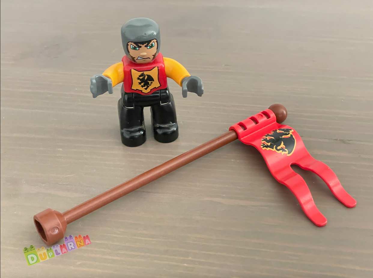 Lego Duplo - Rytíř s vlajkou