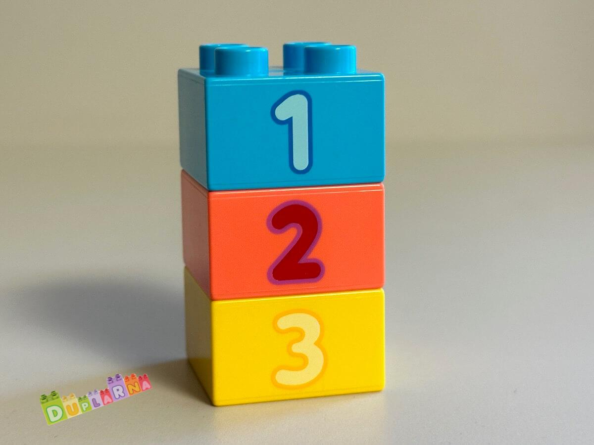 Lego Duplo Kostky s čísly, čísla 1-3