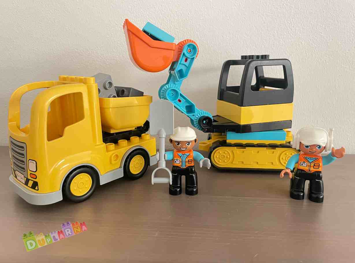 Lego Duplo Stavba - Pásový bagr a náklaďák (Tatra)
