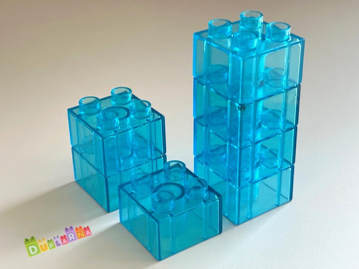 Lego Duplo - Kostka průhledná 2x2