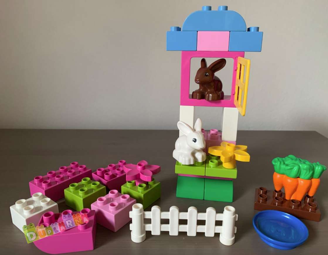 Lego Duplo 4623 - Růžový set kostek s boxem