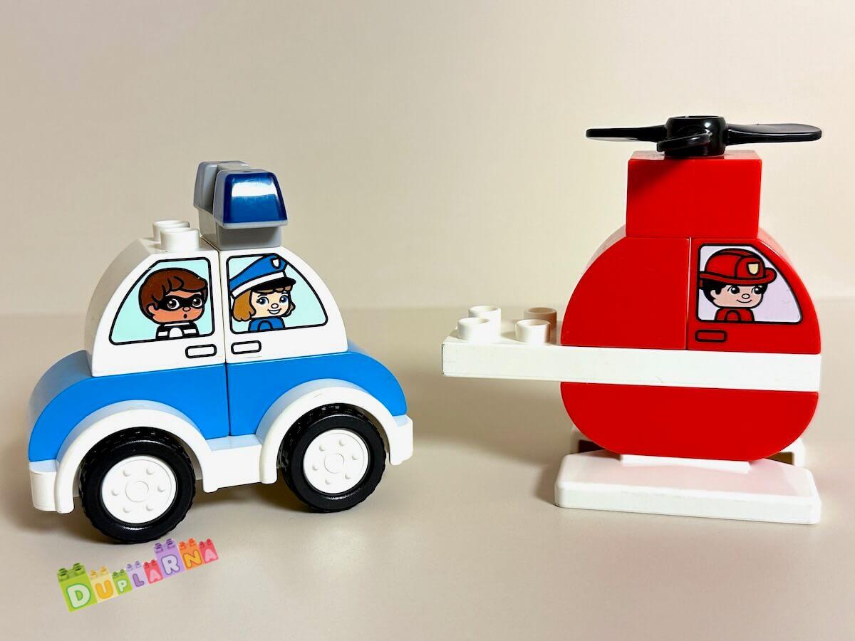 Lego Duplo 10957 - Hasičský vrtulník a policejní auto