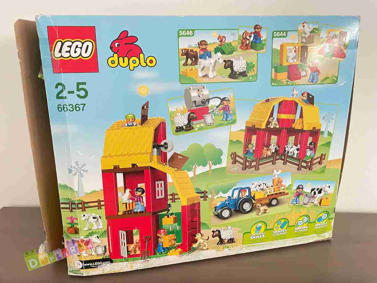 Lego Duplo 66367 - 3x maxi set Velká farma , traktor , zvířata