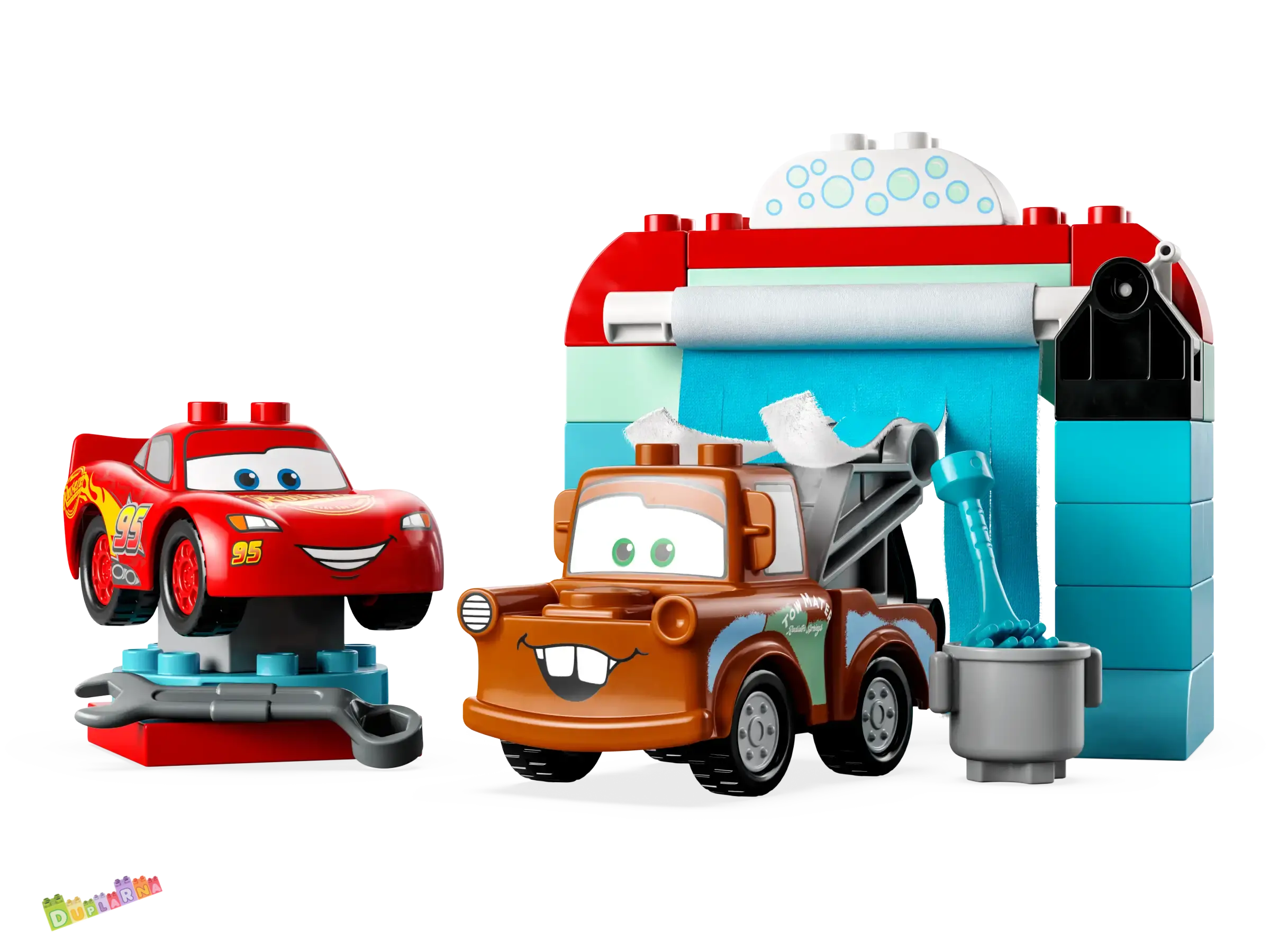 Lego Duplo 10996 - Cars - Na myčce s Bleskem McQueenem a Burákem