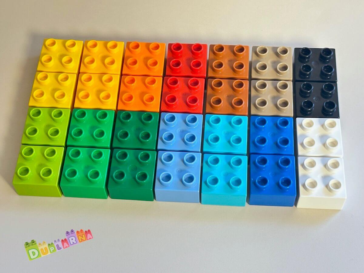 Lego Duplo kostky barevné
