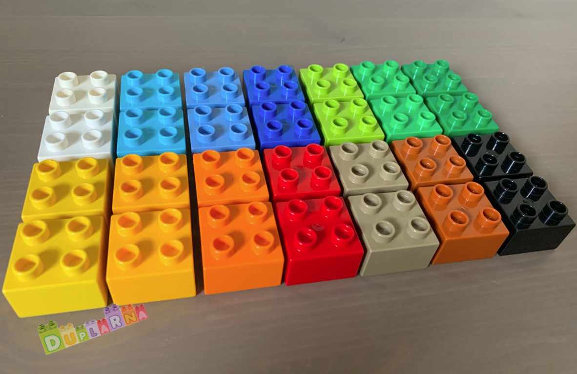 Lego Duplo kostky barevné