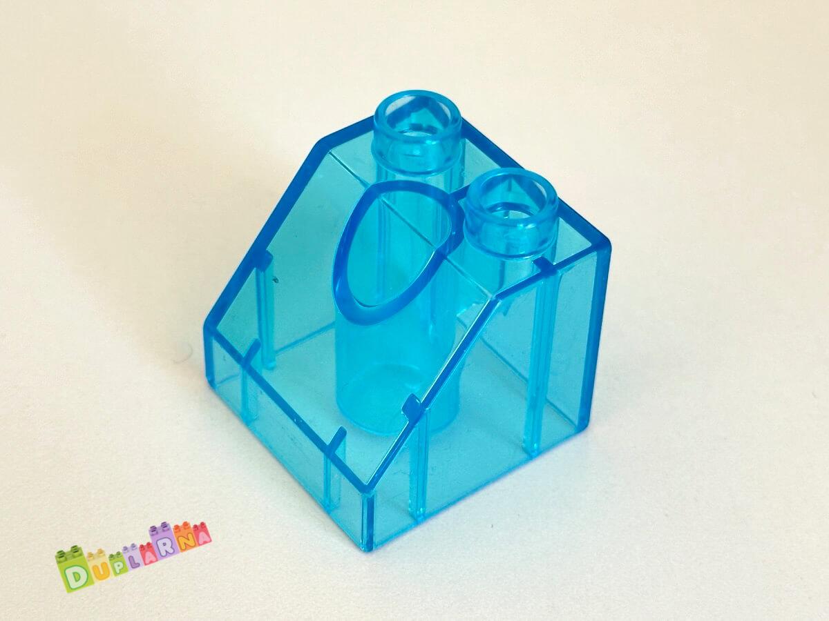 Lego Duplo - Kostka průhledná zkosená