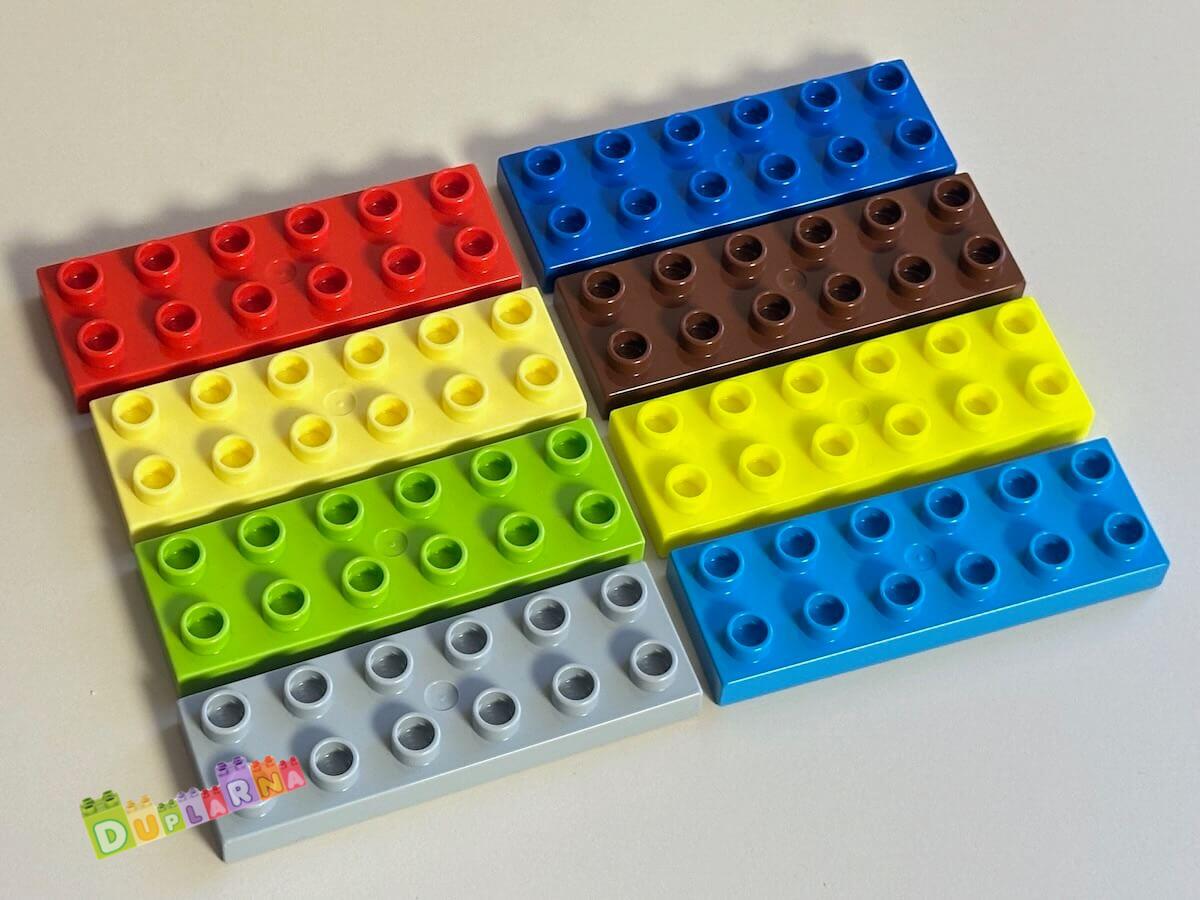 Lego Duplo - desky / kostky 2x6 - nové