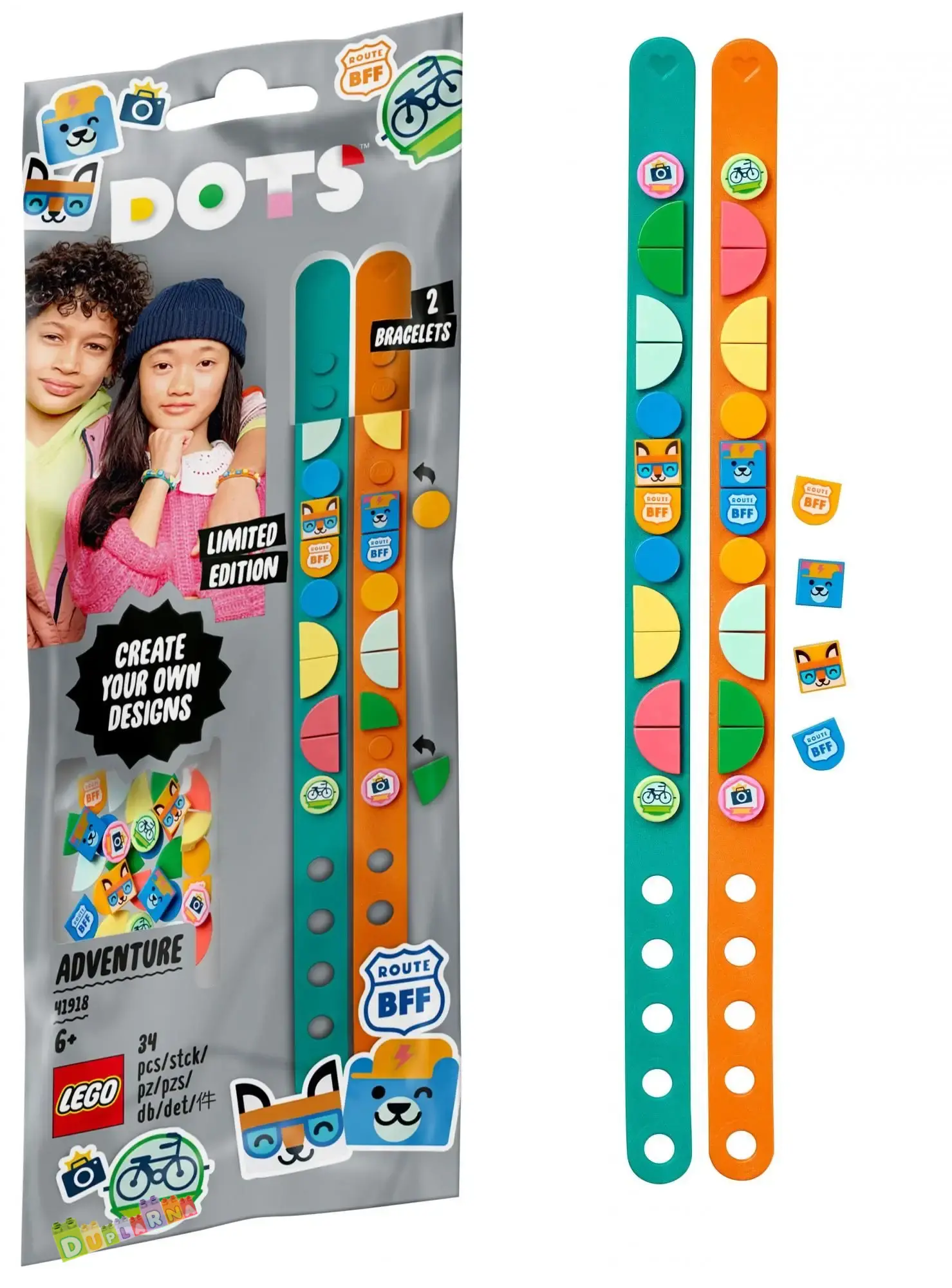 Lego DOTS 41918 - Náramky dobrodružství