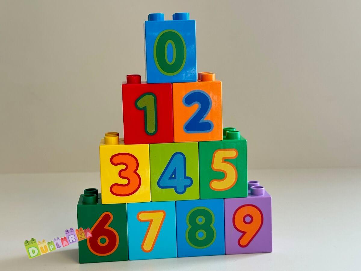 Lego Duplo Kostky s čísly, čísla 0-9